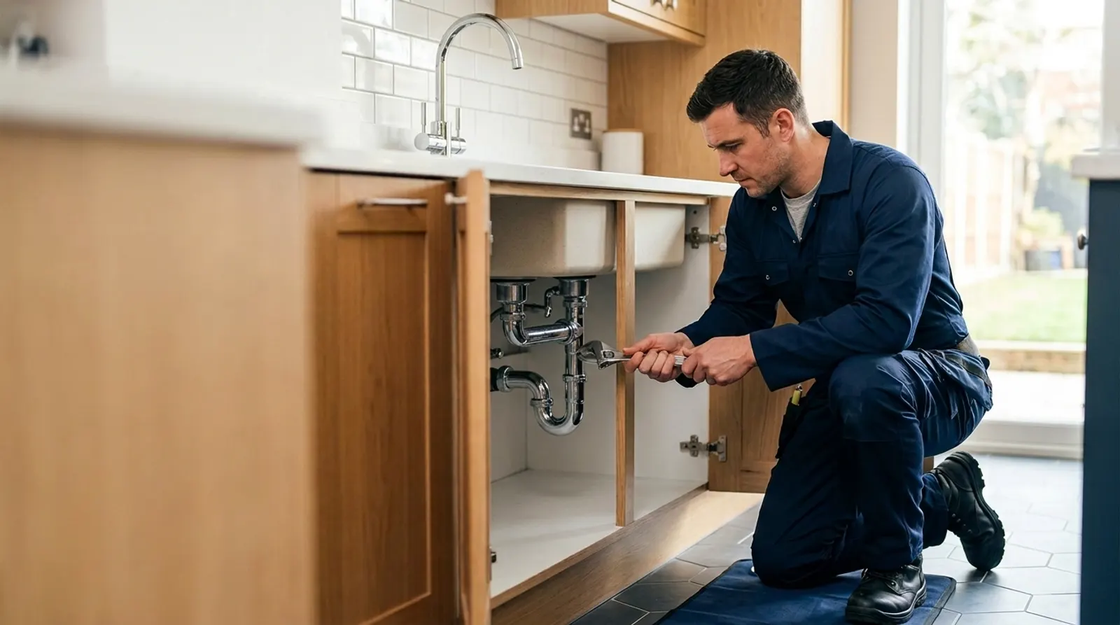 MJR Plumbing Services - professional plumber at work in Bristol